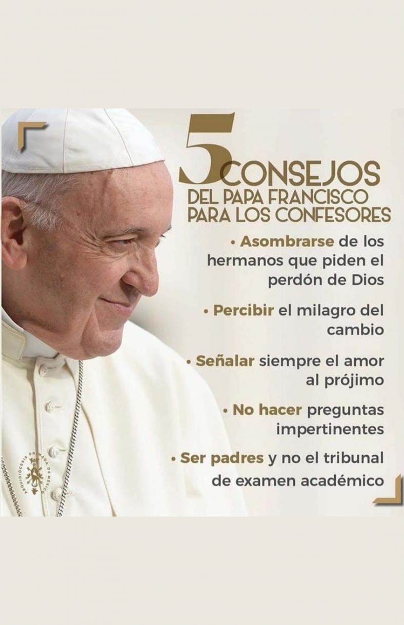 5 consejos del Papa Francisco